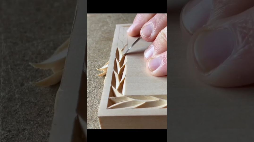 AmazingChina： Freehand Wood Carving (Chip Carving)