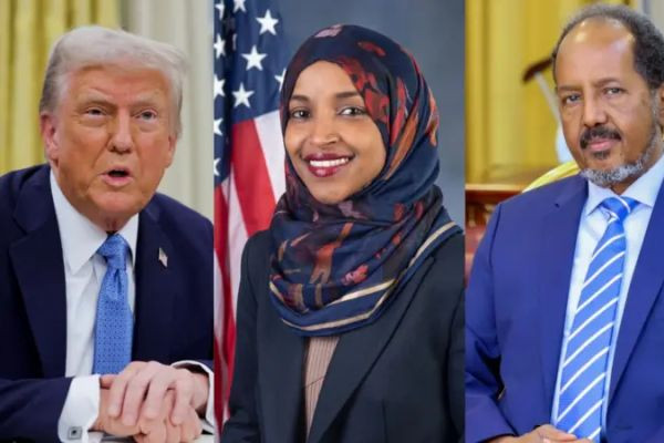 Trump: 'Madaxweynaha Soomaaliya wuu diiday in uu Ilhan Omar u wato Soomaaliya'